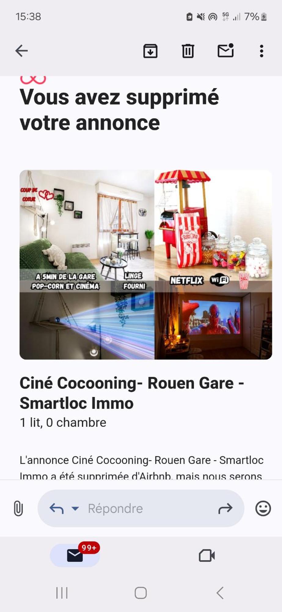 Le Petit Cine - Rouen Gare - Smartloc Immo Apartamento Exterior foto